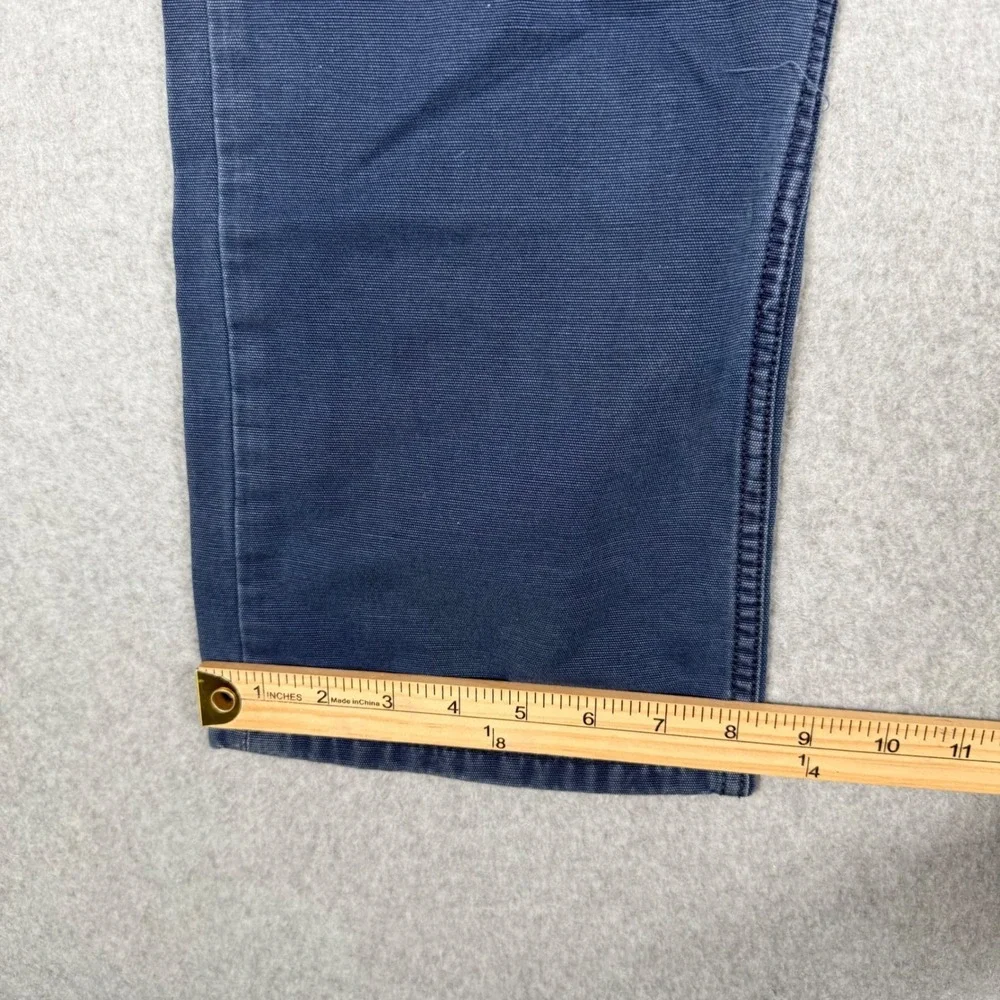 Levis 514 Straight Fit Blue Cotton Canvas Pants Mens 33x30 Preppy Blokecore
